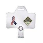 10025 – Pin Badge Holder Strap & Clip Horizontal Adapters