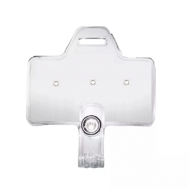 10025-3H – Horizontal Clear Service & Award Pin Strap Clip Adapter w/ Slot, No clip