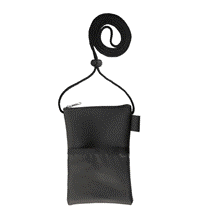 20078 – Vertical Zipper Close Badge Holder with Neck Cord Lock