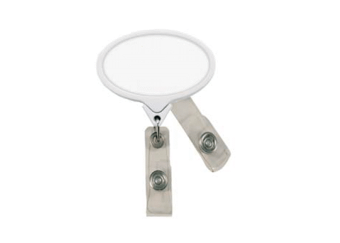40056- Stay & Pull Badge Reel Oval