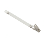 10006 – Extra Long 2 Hole Smooth Face Clear Vinyl Strap Clip