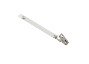 10006 – Extra Long 2 Hole Smooth Face Clear Vinyl Strap Clip