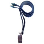 Lanyard, Breakaway (Color Match) Bull Dog Clip – 50013
